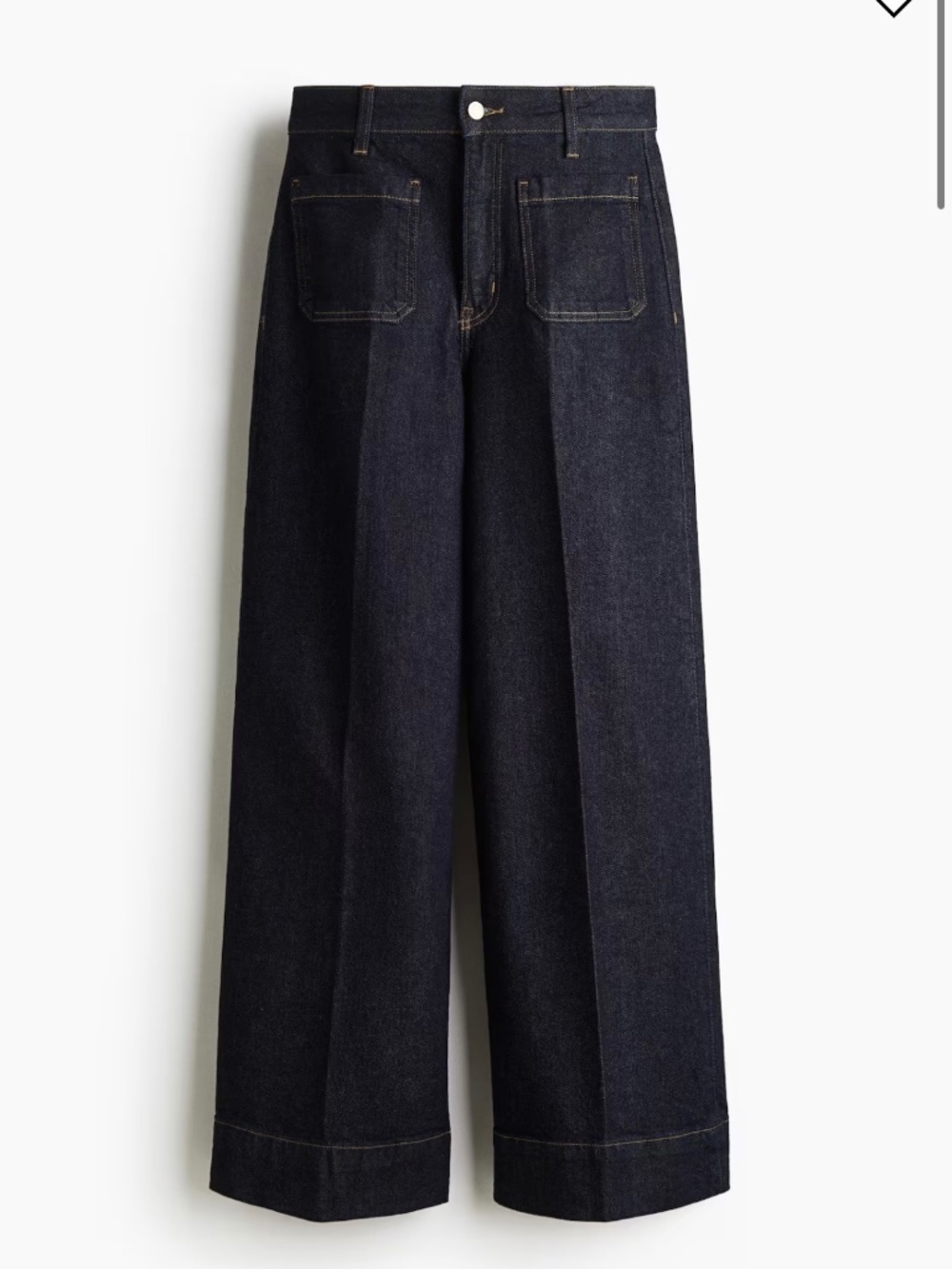 H&M WIDE HIGH JEANS with front pockets size 2